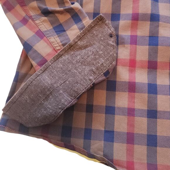 Descendant of Thieves Button Down Plaid Shirt Long Sleeve, flip cuffs, sz 2XL - Picture 13 of 13